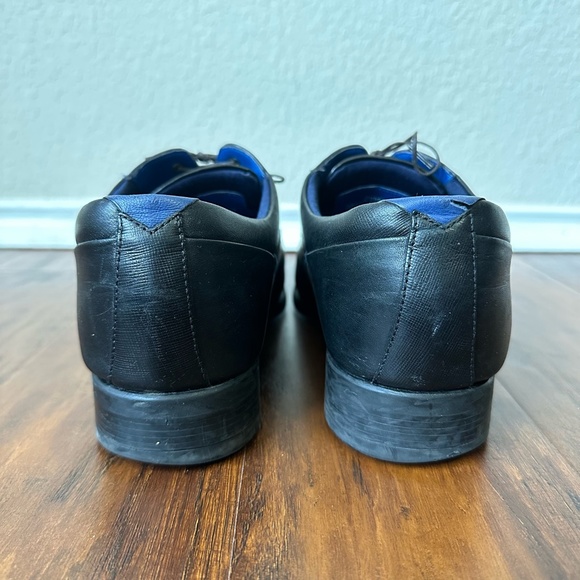 TED BAKER LONDON Fhares Cap Toe Oxford Black Leather - Picture 7 of 11